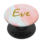 Eve Name Personalized Yellow on Pink Design Phone Grip PopSockets Swappable PopGrip