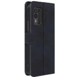 Wallet Flip Video Stand Sleek Cover Midnight Blue Case for Nokia XR21