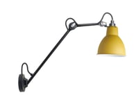 122 Vegglampe Svart/Gul - Lampe Gras