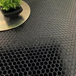 Mosaik Tenfors Hexagon Svart 2,5x2,5 cm