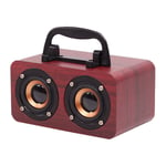 1X(Protable Wooden Speaker Bluetooth 5.0 Dual Channel Stereo with FM Radio,1529