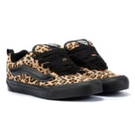 Vans Unisex Knu Skool Leopard Trainers - Black material_leather1 - Size UK 6