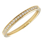 London Road 18ct Gold Portobello Raindrop Diamond Half Eternity Ring, N