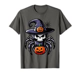 Scary Halloween Spider Witch Hat Costume Spooky Season T-Shirt