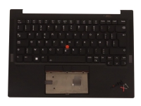 Sunrex - Ersättningstangentbord för bärbar dator - med Trackpoint, UltraNav - bakgrundsbelyst - AZERTY - belgisk - FRU - med övre skydd - för ThinkPad X1 Carbon Gen 10 21CB, 21CC