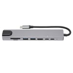 Docking Hub 8 i 1 Type‑C till HDMI USB PD Expansionsdock för Dataöverföring