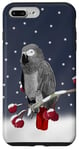 Coque pour iPhone 7 Plus/8 Plus Gris du Gabon Noël Oiseau Biologiste Nature Ornithologue