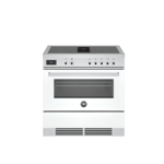 Bertazzoni PROCH94I1EBIT 90cm Air-Tec Induction Top and Integrated Hood White Electric Oven Range Cooker