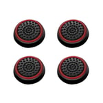 Insten® Lot De 4 Bouchons Capuchons Grip Externe Noir/Rouge Pour Bouton Joystick Stick Analogique Manette Pad Playstation Ps4 Ps3 Ps2 Xbox One Xbox 360