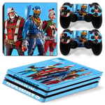 Kit De Autocollants Skin Decal Pour Console De Jeu Ps4 Pro Corps Complet Fortnite, T1tn-P4pro-5742