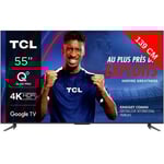 TV QLED 4K HDR Pro - TCL - 55T7B - 139 cm - Google TV - Game Master 3.0