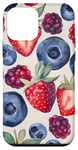 Coque pour iPhone 12 mini Coque Téléphone Motif Fruits – Fraises & Myrtilles