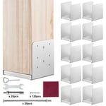 Lot de 10 Support de Poteau Bois -VEVOR-152x152 mm Base d'Ancrage de Poteaux-pour Rambarde, Main Courante