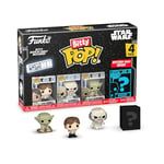 Funko Bitty Pop! Star Wars - Han 4pk and A Surprise Mystery Mini Figure - 0.9 Inch (2.2 Cm) - Star Wars Collectable - Stackable Display Shelf Included - Gift Idea - Party Bags Stocking - Cake Topper