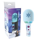 Lexibook, La Reine des Neiges, Microphone sans Fil avec Enceinte et lumières, 4 modificateurs de Voix, Effets Lumineux Multicolores, Batterie Rechargeable, MIC280FZ