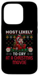 iPhone 14 Pro Most Likely To Cry At A Christmas Movie Funny Merry X-Mas Case