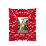 Palais Royal Neopop Cadre Photo Cadre Baroque 25x30cm (Interne 10x15cm) Rouge Ru