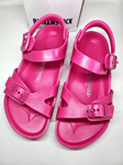 BIRKENSTOCK RUBBER RIO SANDALS KIDS - INFANT SIZE UK 13.5- EU 32 BEETROOT  PINK