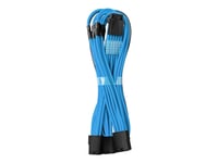 Cablemod Pro Modmesh - Strömkabel - 12Vhpwr (Hane) Till 8-Stifts Pcie-Ström (Hona) - 45 Cm - Stealthsense Kabelförlängning - Ljusblå