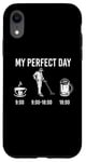 Coque pour iPhone XR My Perfect Day Coffee Metal Detector Beer