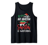 Christmas Art Director Santa Be Nice Funny Xmas Tank Top