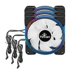 Yeyian KIT ARGB avec 3 Ventilateurs DE 120 MM, 2 Bandes Lumineuses LED, HUB ET CONTRÔLEUR pour Personnaliser Votre PC. -YCF-3KFS-01