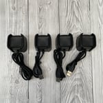 4 x USB Cable Charger Lead For Fitbit Versa 2 Fitness Tracker Wristband