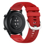 Strap for Honor Magic Watch 2, 46mm Textured Silicone Red