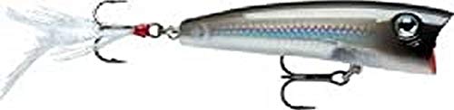 Rapala - Leurre de Pêche X-Rap Pop - Matériel de Pêche avec Grande Bouche Concave - Leurre Pêche d'Eau Douce et Mer - Profondeur de Nage Surface - 7cm / 11g - Fabriqué en Estonie - Pearl Grey Shiner