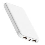 SLuB Power Bank 12000mAh Portable Charger, 3A USB C Fast Charge, Ultra Light and Thin Battery Pack, Mobile Phone Portable Charger, Suitable for iPhone, Samsung, Huawei, iPad, Etc