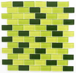 mosaik ws timeless brick cryst mix l-green/green/darkgreen 8mm