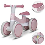 lionelo VILLY Balance Bike for 1-3 Year old, Lightweight Ride On Toy with 4 Wheels, Non-slip Handles, Comfortable Seat, Baby Starter Bike, Toys for Toddler Girl or Boy up to 30 kg, Birthday Gift