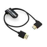 Ultra Hd 8k Hdmi 2.1 Câble Hdmi Droit Vers Angle Droit Haute Vitesse Hdmi Pour Atomos Ninja V Moniteur, Z Cam E2, Pour Sony Fs5 | Fs7| A7s3 Caméras 19,7 Pouces | 50cm[Yin144308]