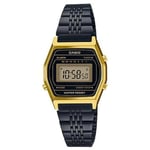 Trade Shop - Casio Women's Polto Watch La690wgb-1df Vintage Noir Cassa Golden Cassa -