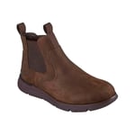 Skechers Bottes augustino pour Homme Bottine, Cuir Marron Chocolat, 45.5 EU