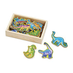 Melissa & Doug Wooden Dinosaur Magnets + Fridge Magnets for Kids, Early Development & Activity Toys, Learning Toys for 2+ Year Old Girls or Boys