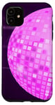 Coque pour iPhone 11 Disco Ball 70s 80s Retro Pink Disco Ball