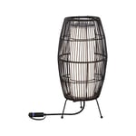 Paulmann 94319 LED Plug & Shine Outdoor Light Basket 24 V IP44 4020cm luminaires d'extérieur éclairage de Jardin 3000 K, Rotin, 7.8 W, Anthracite, Petit