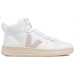 Veja Womens V-15 Sneakers - - White/Beige - Leather - Size UK 8