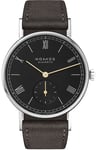 Nomos Glashutte Ludwig 33 Noir Sapphire Crystal