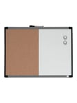 Nobo Quartet combo board: whiteboard bulletin board - 585 x 430 mm