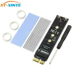 WHITE PCI-E PCI Express 3.0 X1 à M.2 M Interface clé NVMe SSD PCIE M.2 Riser carte adaptateur dissipateur thermique SSD 2230 2242 2260 2280 pleine vitesse