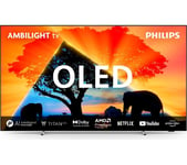 77" PHILIPS Ambilight 77OLED759/12  Smart 4K Ultra HD HDR OLED TV, Silver/Grey,Black