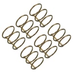 6Pcs 3 Circle Binder Rings 1.18" Metal Book Rings Loose Leaf Ring Bronze