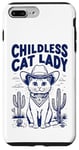 Coque pour iPhone 7 Plus/8 Plus Chat Cowboy sans enfant Cat Lady For Kamala Election Voting