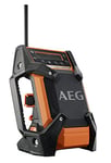 AEG - Radio 12V et 18V, + 240V - Fonction DAB+ / Prise Jack + USB : Branchement Téléphone, MP3, Tablette, (Sans Batterie, ni Chargeur) - BR1218C-0