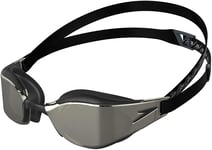 Speedo Unisex Fastskin Hyper Elite Mirror Swimming Goggles, Black/Oxid One Size