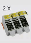 6 Black Ink cartridges for Kodak 30XL ESP 1.2 3.2 3.2S C110 C310 C315 2150 2170