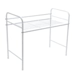 G-Rack White Kitchen Organizer Rack - Stainless Steel Plate Drainer Dish Rack -