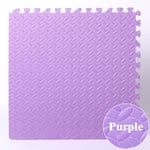 (PURPLE-8PC)16kpl 30*30cm urheilun kuntosalimatto, Eva Foam matot Floor Leaf Grain lattiamatoille Jooga Fitness Liukumattomat liitosmatot Shock Play Mat